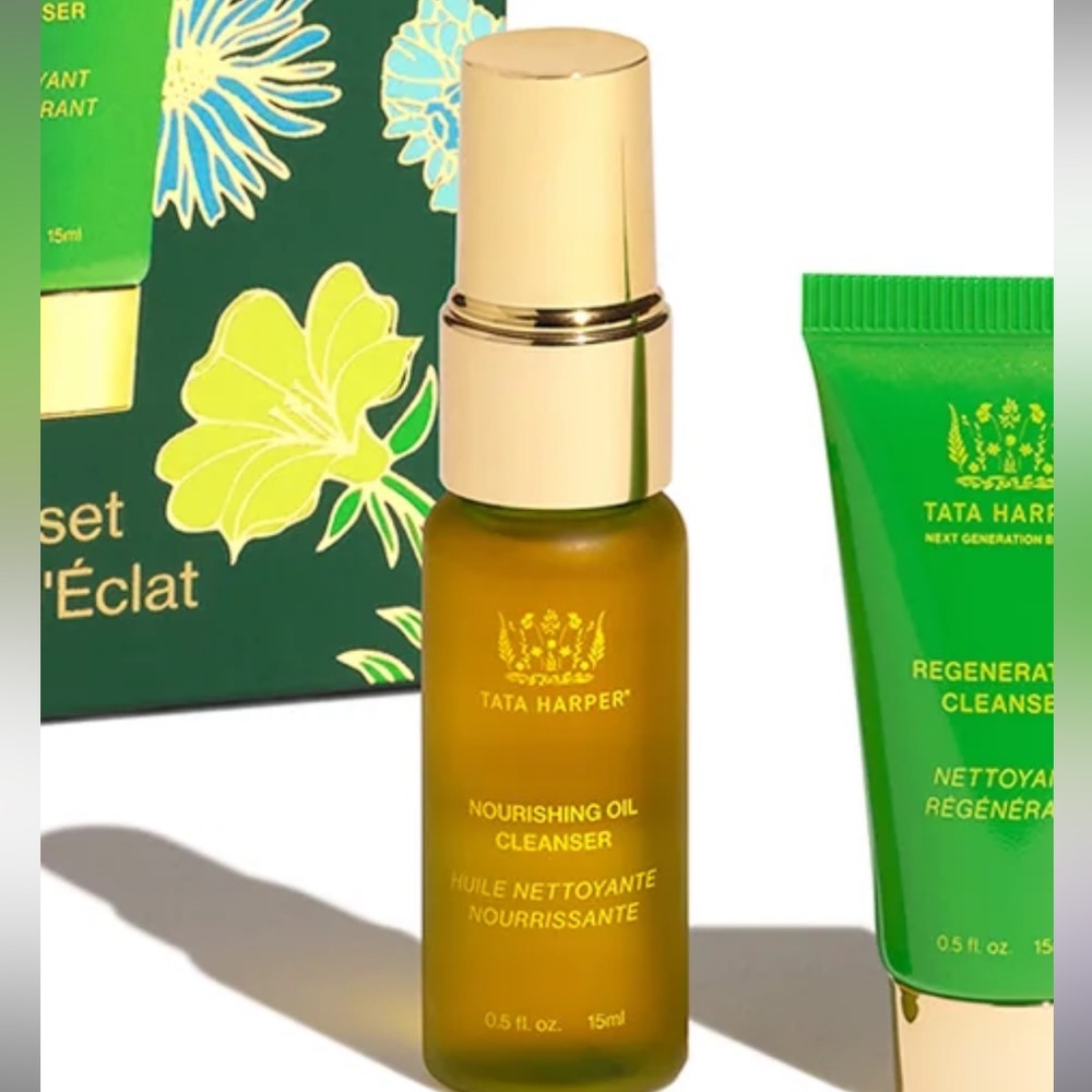 NWT Tata Harper Nourishing Oil Cleanser - Green - 0.5 oz.